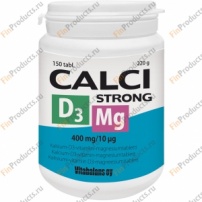 Calci strong D3 Mg. Кальций c витамином D3 и магнием. 150 табл.